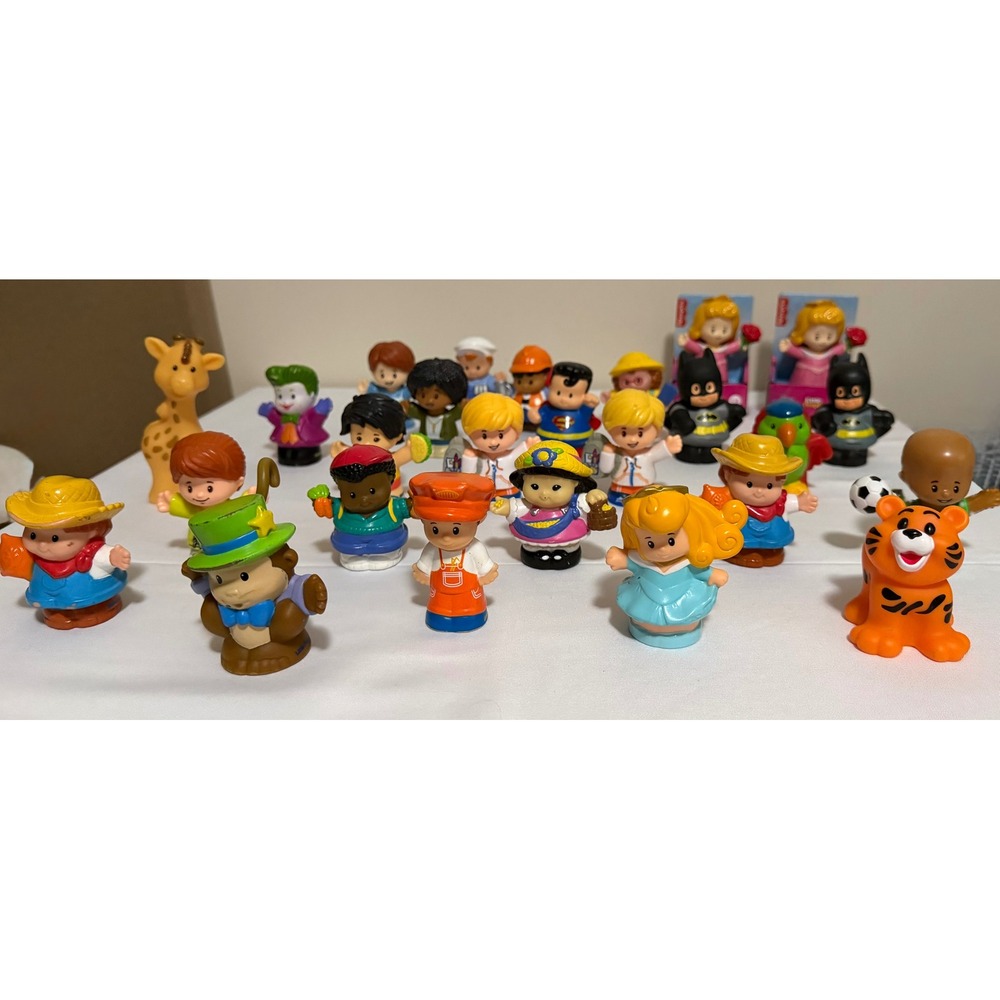 Fisher-Price Little People Figures Lot DC Super Friends Animals People 26pc
